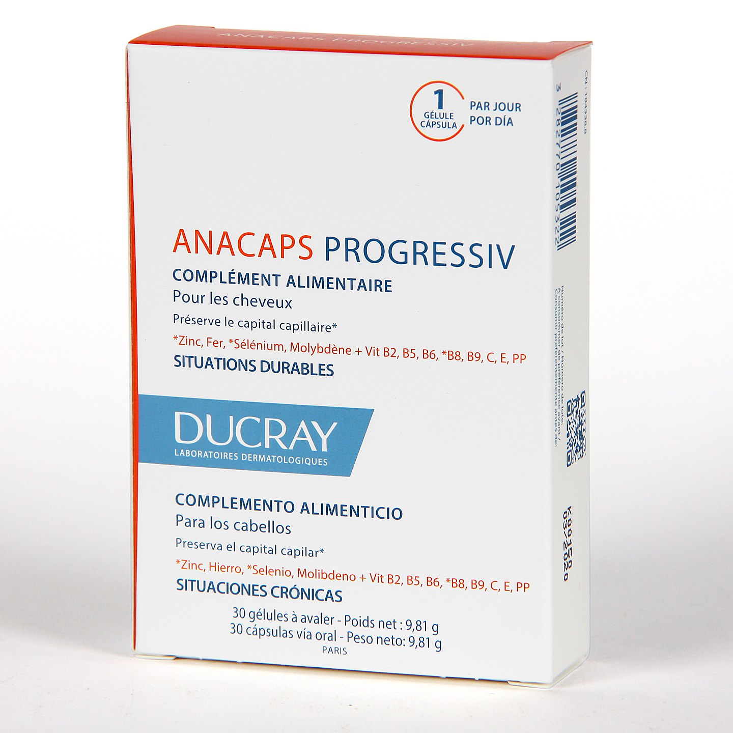 Ducray Anacaps Progressiv 30 gélules