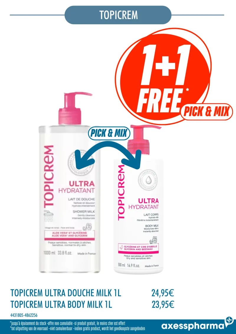 Ultra Douche Milk 1L + Body Milk 500ml