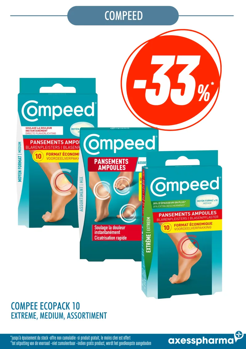 Pansements Ampoules Ecopack 10 (Extrême / Medium)